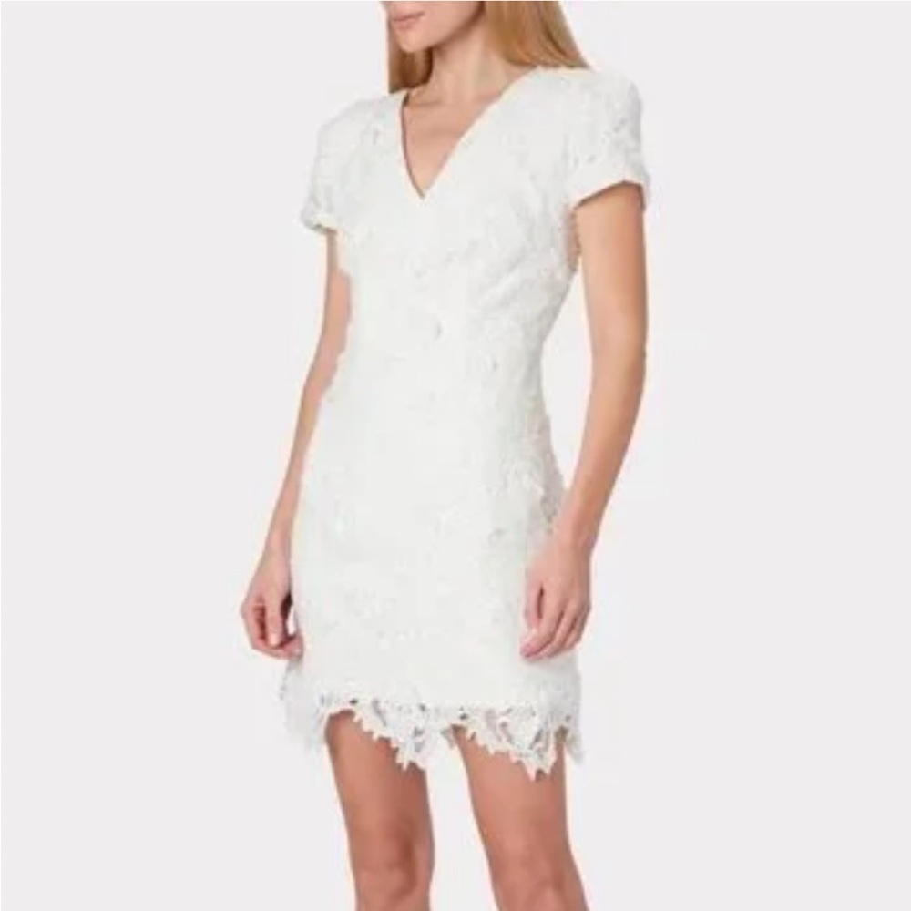 MILLY ATALIE 3D FLORAL LACE DRESS - SIZE 8